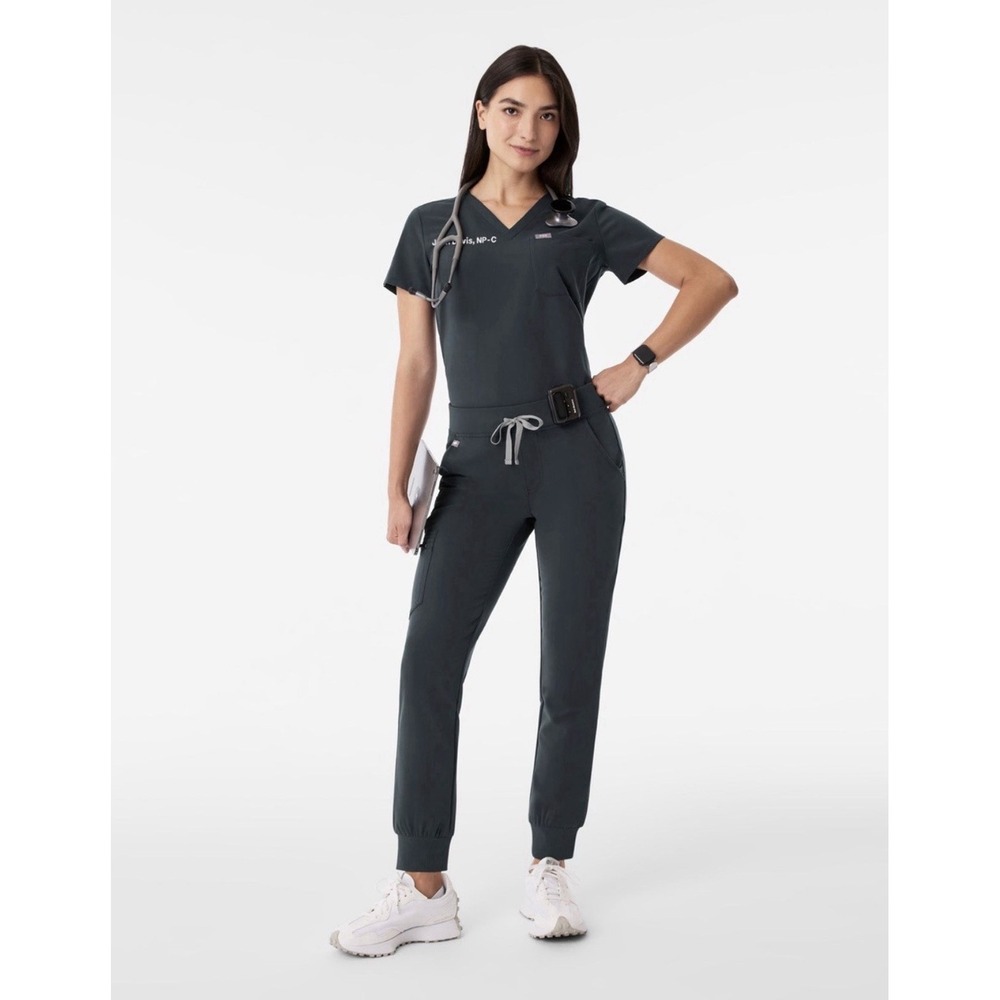 FIGS Dark Harbor Scrub Set Zamora Joggers + Katarina Top Small S PO 3019